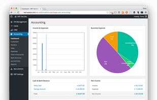 Accounting dashboard