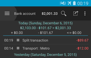 My Expenses screenshot 1