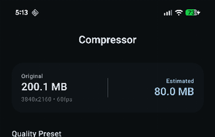Compressor Android screenshot 1