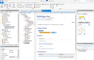 In combination with, or as an alternative to authoring content in source comments (.NET documentation illustrated here), create and maintain documentation content using the Document! X Content File Editor.