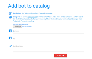 Easily add a bot through a quick form