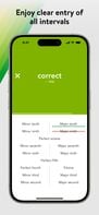 Enjoy clear entry of all intervals
