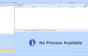 Add a corrupted or inaccessible pst file