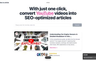 Video to Article screenshot 1
