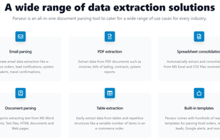 Parseur.com screenshot 1