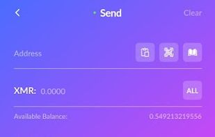 Monero.com screenshot 2