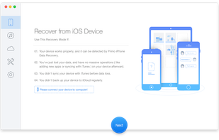 Primo iPhone Data Recovery screenshot 1
