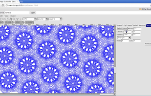 Kaleidoscopic patterns in Torapp guilloche designer
