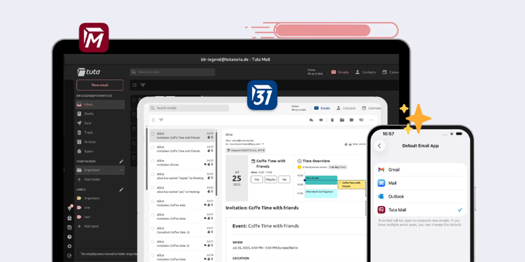 Tuta boosts speed with Fast Sync and improves calendar and email workflows image