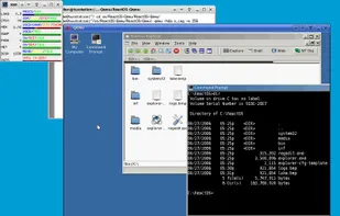 QEMU  with the free OS ReactOS