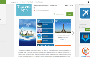 Custom Travel Agent App screenshot 1