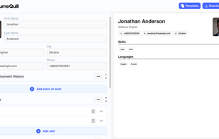 ResumeQuill screenshot 1