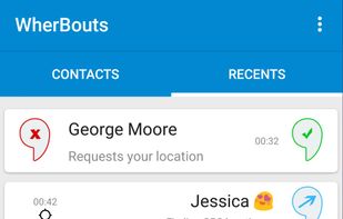 WherBouts screenshot 1