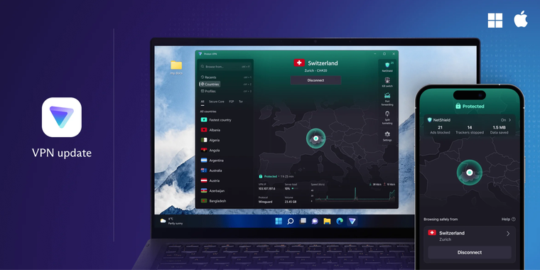 Proton releases major VPN update with numerous enhancements for Windows, iOS, and Android image