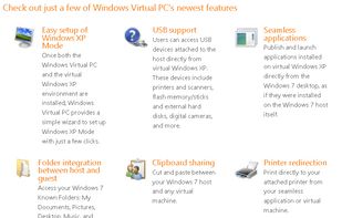 Windows Virtual PC’s newest features
