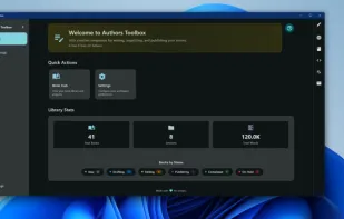 Screenshot of Authors Toolbox main homepage