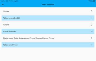 Alerts for Reddit screenshot 2