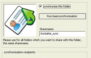 Synchronisation-recipients