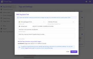 SMS tag demo
