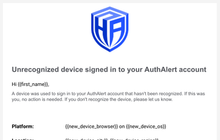 AuthAlert screenshot 1