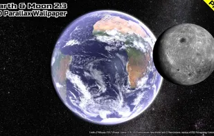 Earth and Moon in HD screenshot 1