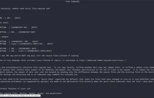 First of 3127 lines of Manual pages