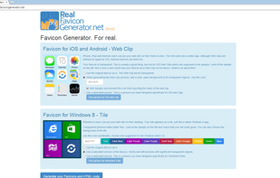 RealFaviconGenerator.net screenshot 1
