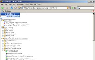 Sitebar screenshot 1
