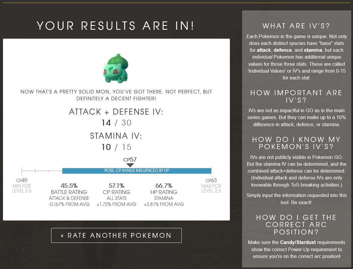 Pokemon GO's individual value calculation is the most powerful tool Poke  IV that can be done fully automatically without protractor, numeric input,  and squash - GIGAZINE