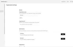 OpenAI Platform screenshot 2