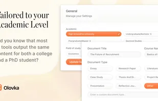 Olovka AI Academic Level