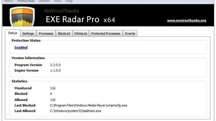 NoVirusThanks EXE Radar Pro screenshot 1