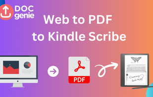 Convert & send any web page as a PDF, directly to your Kindle Scribe. take documentation, news stories, study material and more with you on the go,