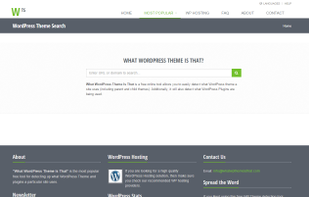 What Wordpress Theme Is That? screenshot 1