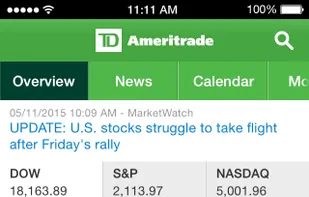 TD Ameritrade screenshot 1