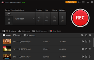 iTop Screen Recorder screenshot 1