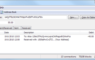 Bitcoin screenshot 1