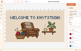 Example of what cross-stiching can be designed with the app.