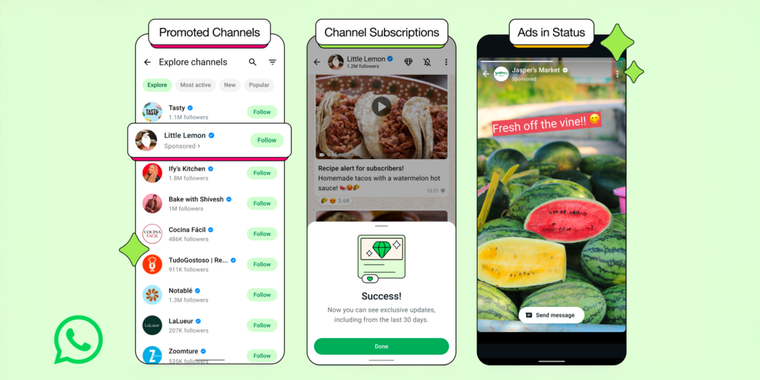 WhatsApp is officially getting ads for the first time, starting with Status and channels image