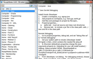 ResophNotes screenshot 1