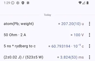 Qalculate! for Android screenshot 3