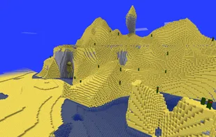 Dry and hot desert mountains