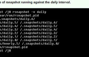 Rsnapshot screenshot 1