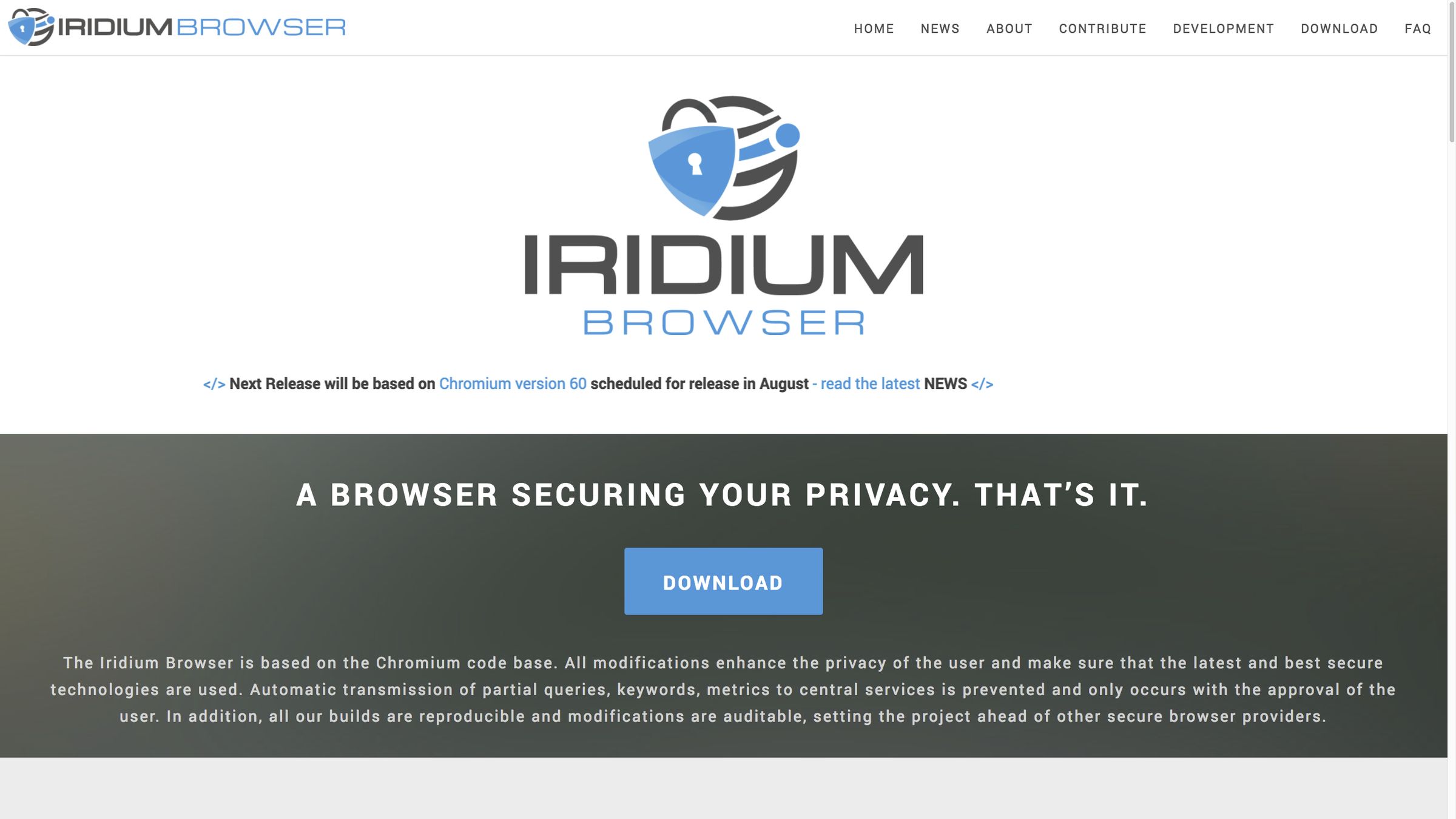 download the new for android Iridium browser 2023.09.116