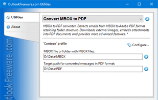 Convert MBOX to PDF for Outlook screenshot 1