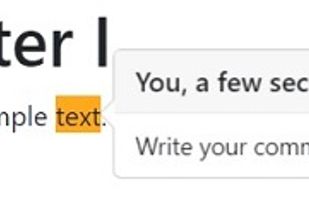 Add comments as part of the critique system