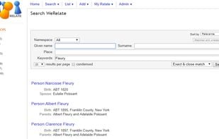 WeRelate screenshot 1