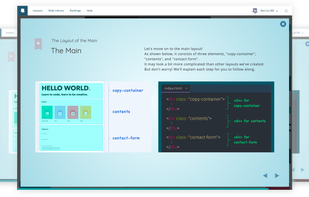 1. Intuitive Slides

Text is boring. Videos are long and dull. With slides, you can easily grasp the information visually, and learn at your own pace.