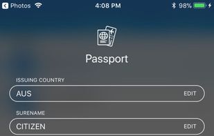 MRZ scanner screenshot 1