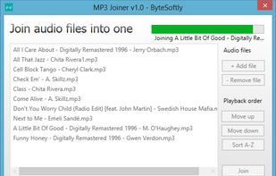 MP3 Joiner screenshot 1